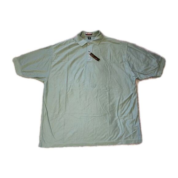 Mens XXL 100% Supima Cotton Tan Green Polo Lot Ultra Club Collection - Picture 4 of 8